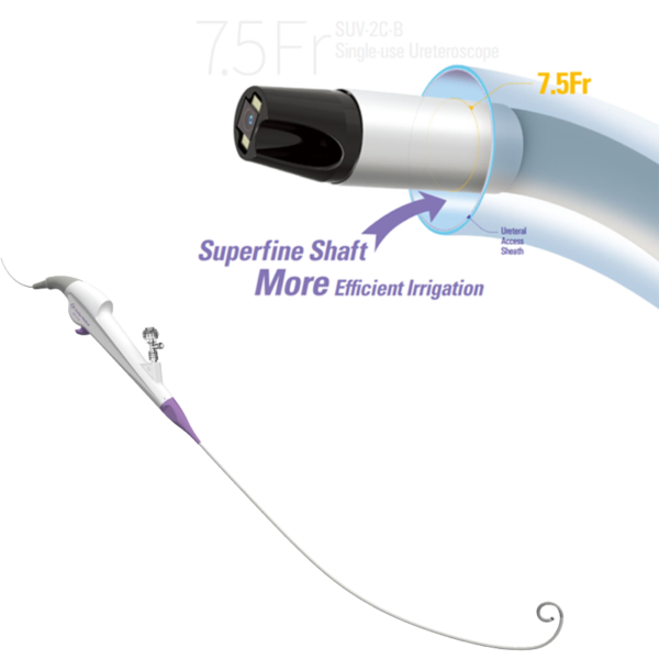 Ureteroscopio Flexible Descartable Claritron 7.5 Fr